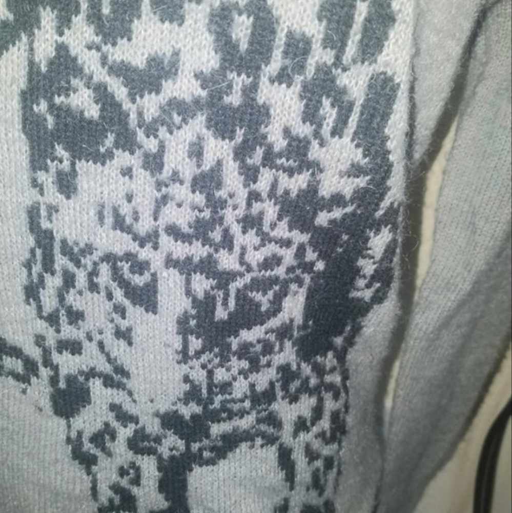 ❌ Firm price❌ Express Leopard grey warm Sweater S - Picture 2 of 13